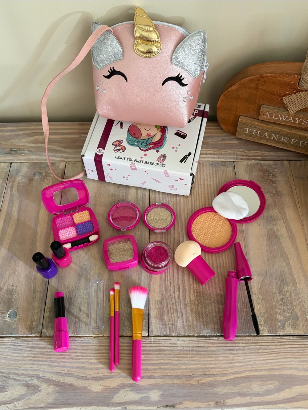 PLay Pretend Makeup Set with Unicorn Purse 🆕🦄